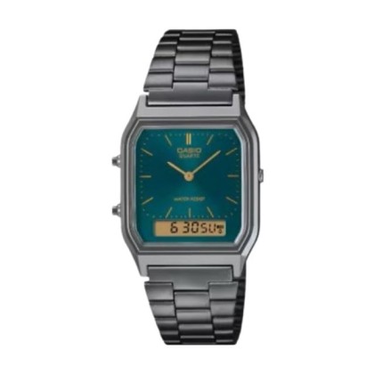 Casio AQ-230EGG-3ADF Self Adjustable Band Stainless Steel Unisex Watch